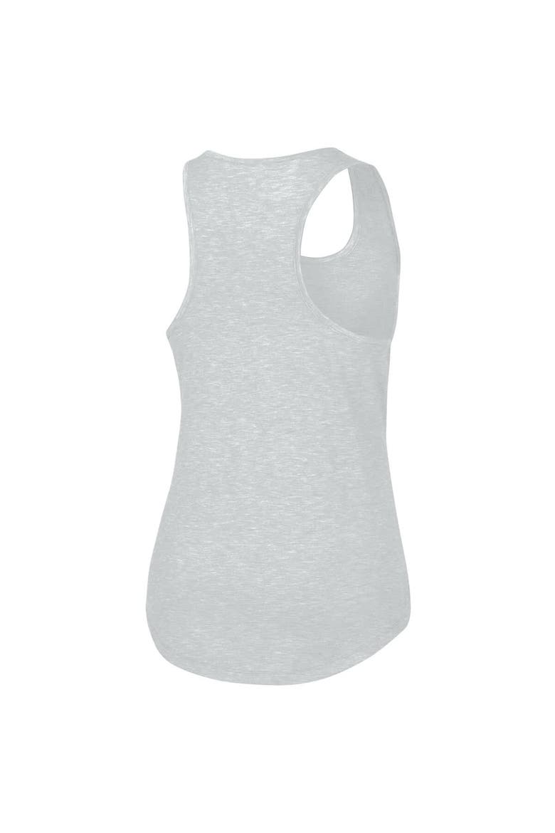 Women's Under Armour Heather Gray South Carolina Gamecocks Breezy Racerback Tri-Blend Tank Top, Alternate, color, Heather Gray