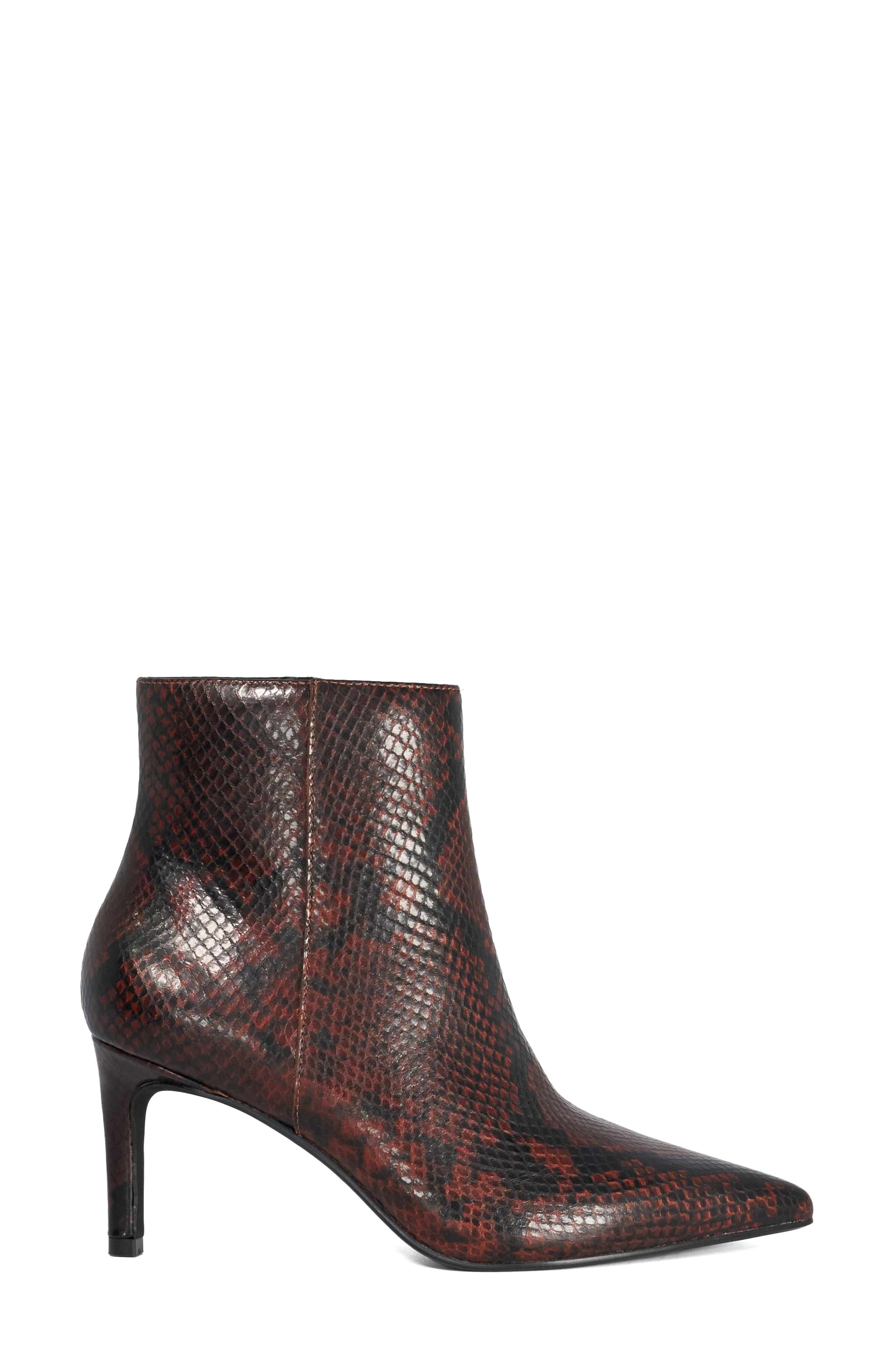 Obsessively Pointed Toe Bootie, Alternate, color, BROWN