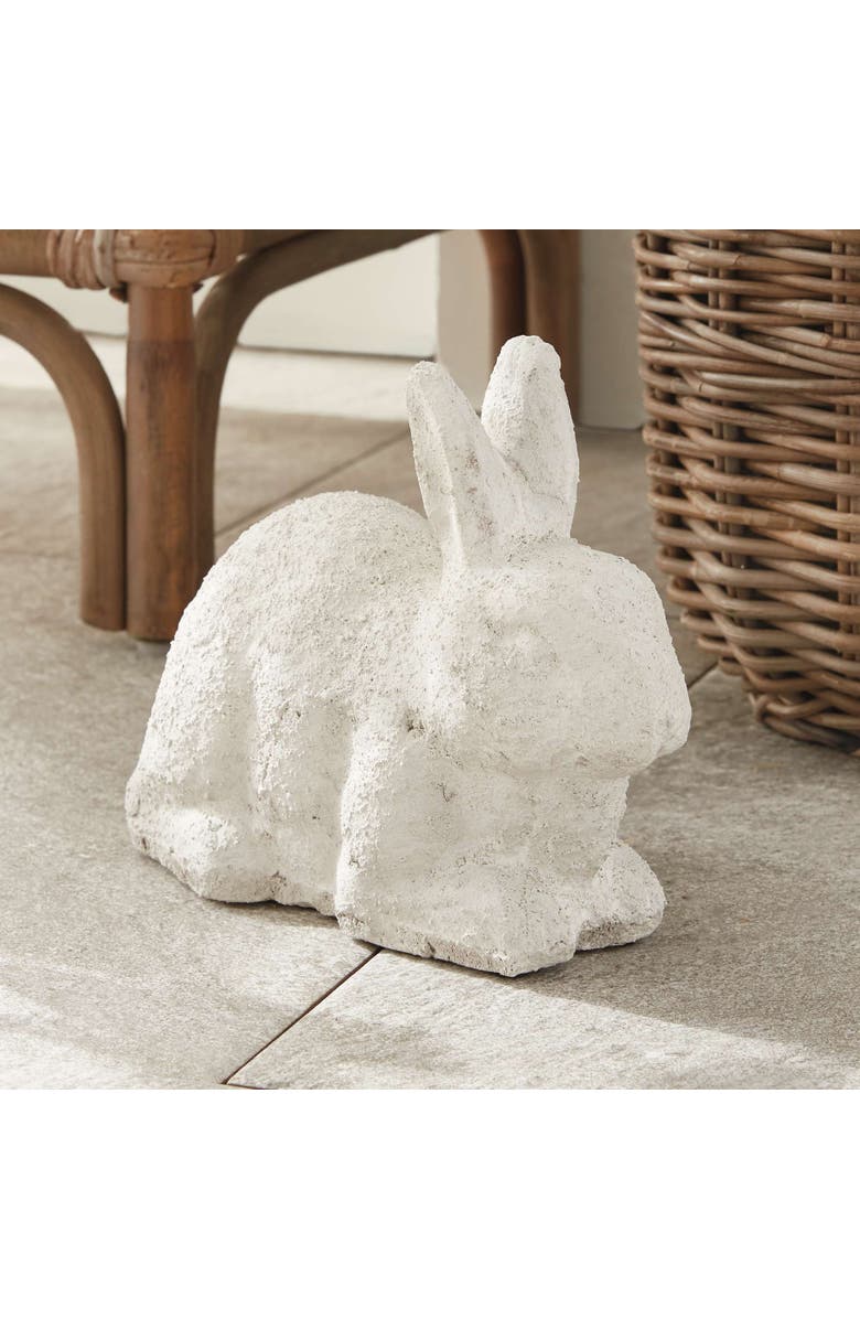 Napa Home & Garden Weathered Garden Rabbit Large, Alternate, color, White