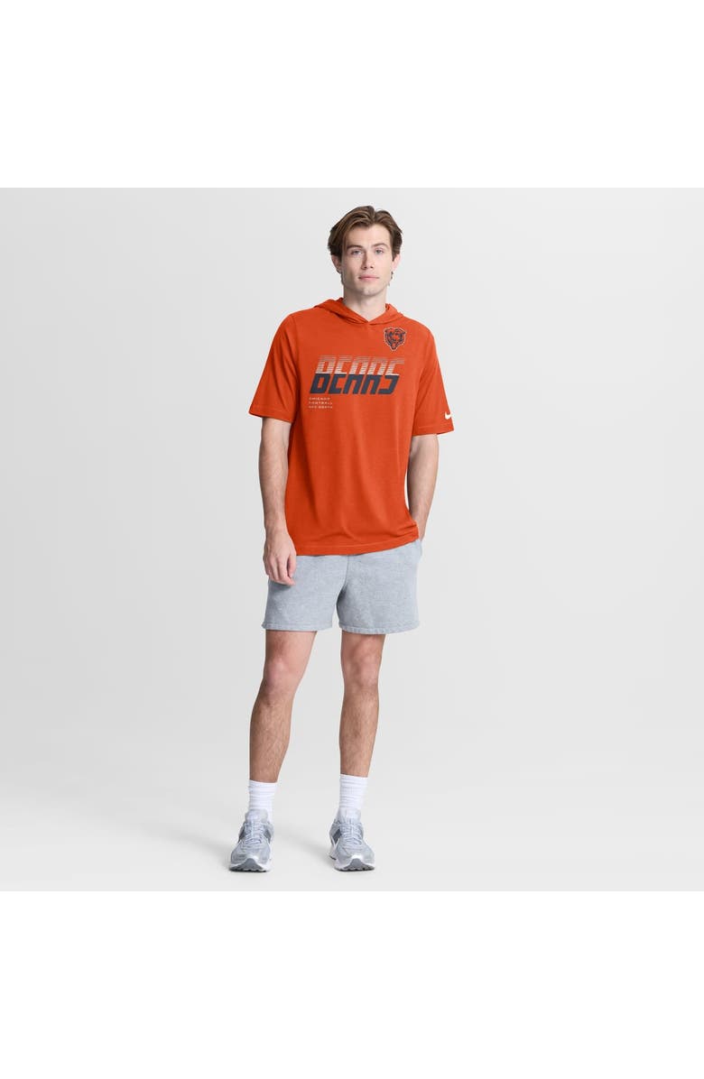 Nike Men's Nike Orange Chicago Bears Tri-Blend Hooded T-Shirt, Alternate, color, Orange
