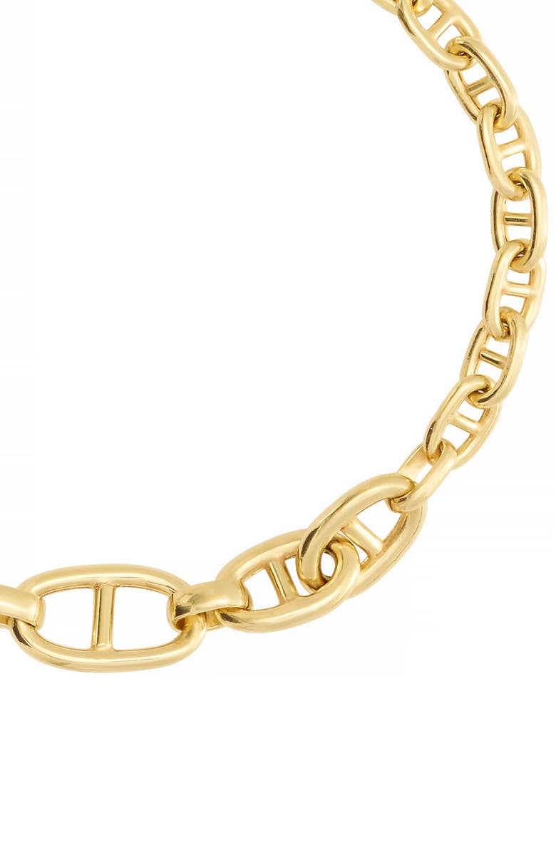 ATHRA LUXE Luxe Mariner Graduated Link Bracelet, Alternate, color, Gold