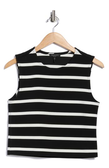 Rag & Bone Colette Stripe Tank In Black