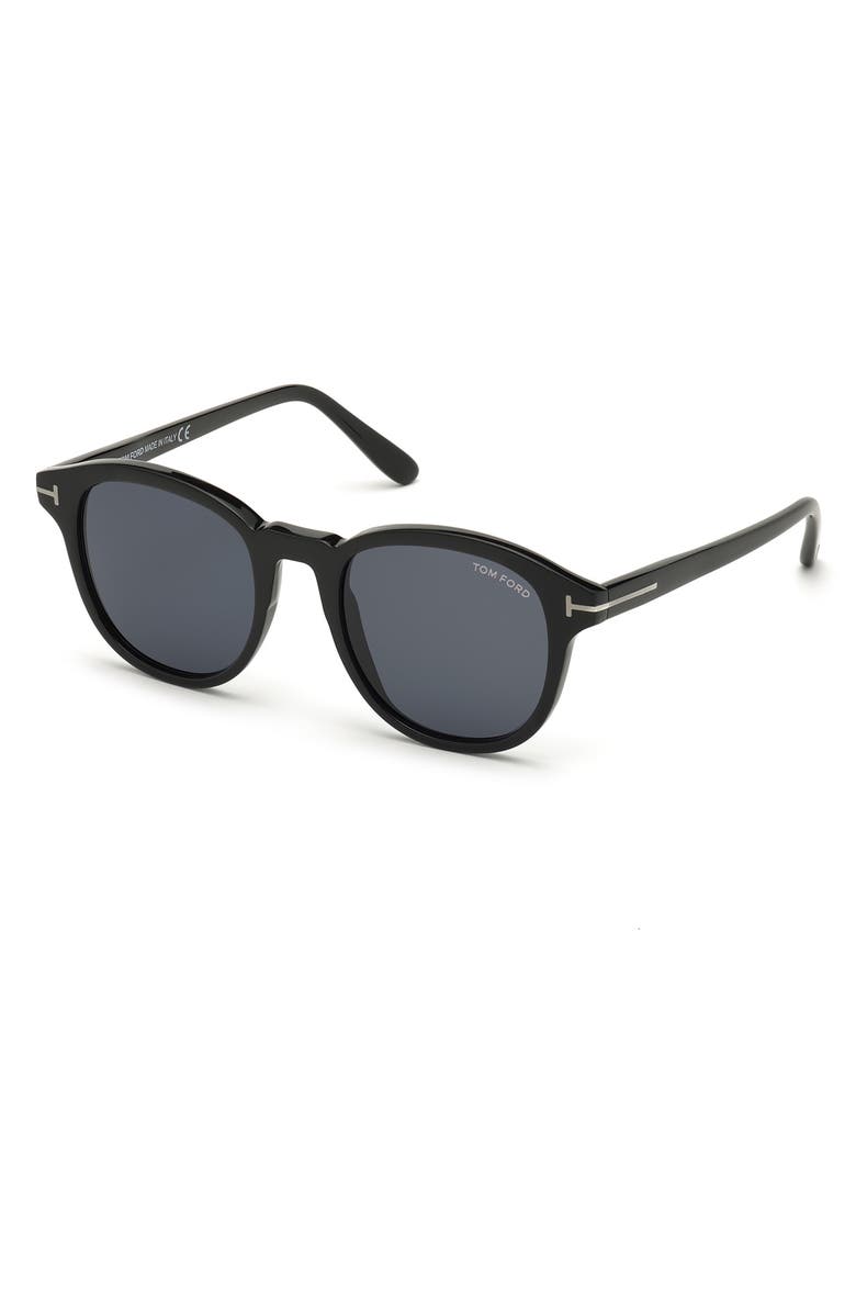 TOM FORD 50mm Round Sunglasses, Alternate, color, 