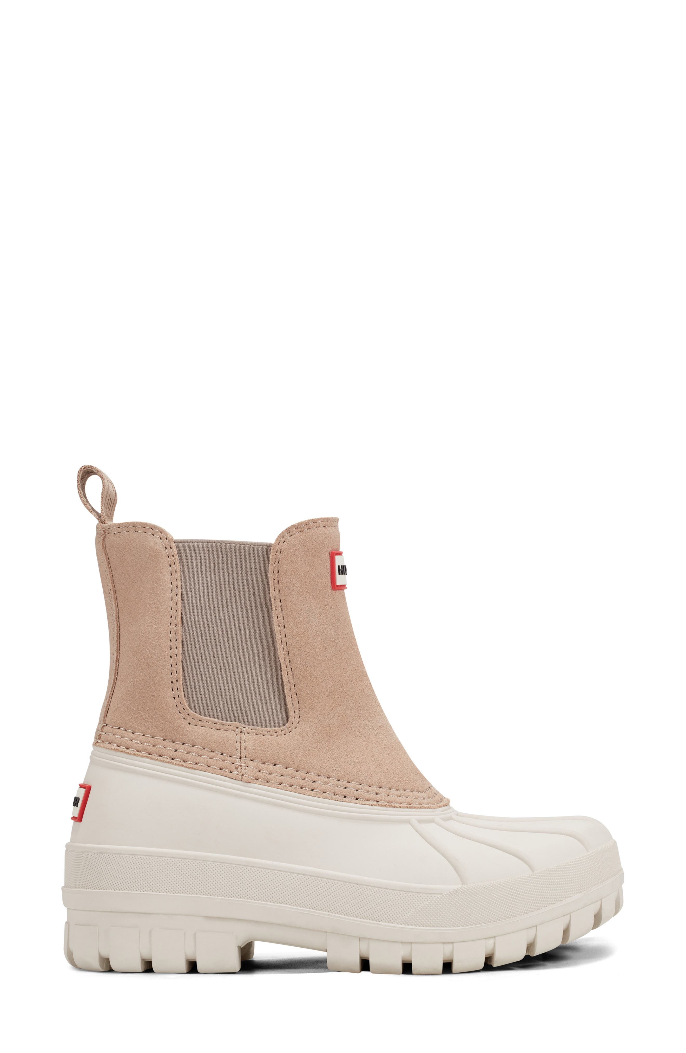 Hunter Sutton Waterproof Duck Boot, Alternate, color, Whitby Sand Beige