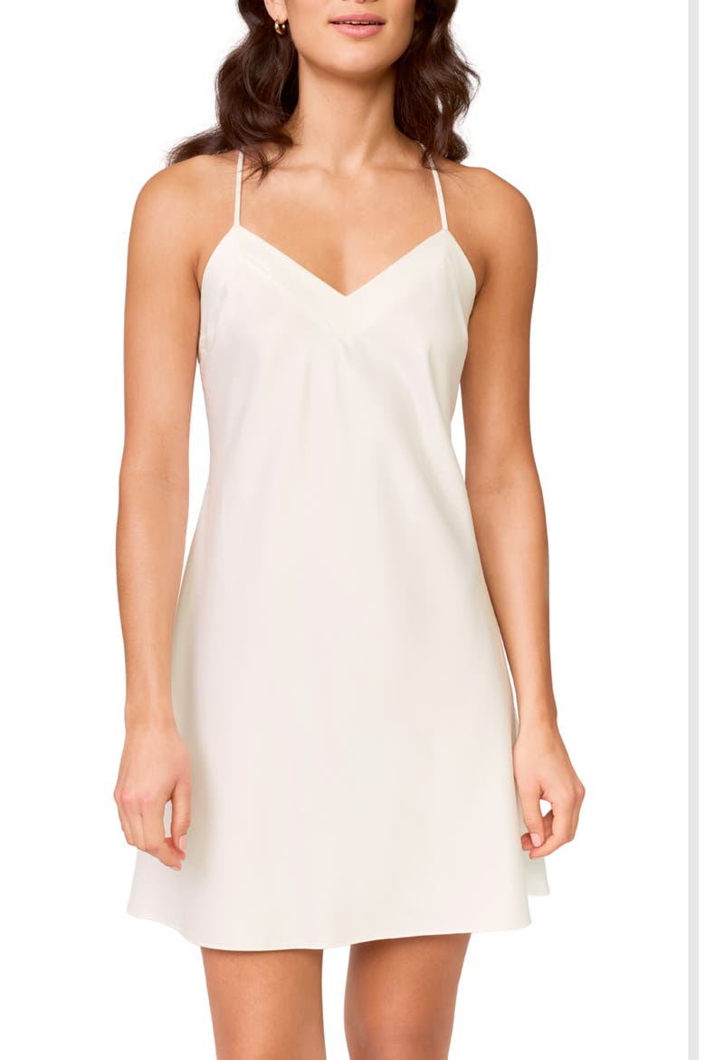 Isles Lace Trim Chemise, Main, color, IVORY