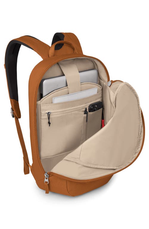 Osprey Large Arcane 21l Commuter Backpack In Toffee Orange Heather