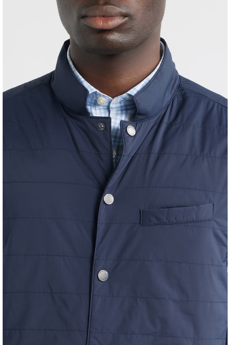Bauer Quilted Water Resistant Snap-Up Vest, Alternate, color, NAVY