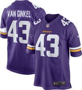 Nike Men's Nike Andrew Van Ginkel  Purple Minnesota Vikings Team Game Jersey