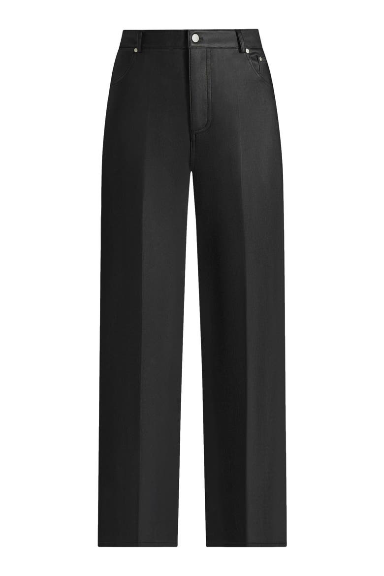 Jana Wax Effect Denim Boyfriend Jeans, Alternate, color, Black