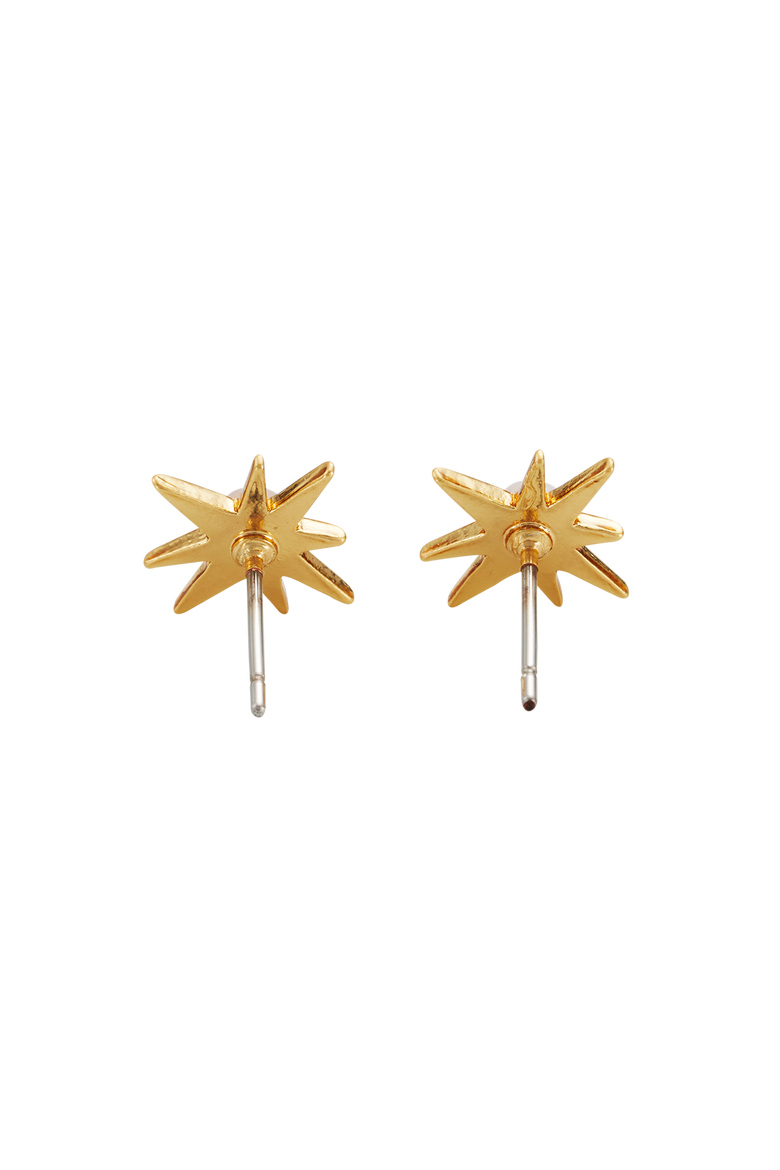 Star Pearl Stud Earrings, Alternate, color, Gold