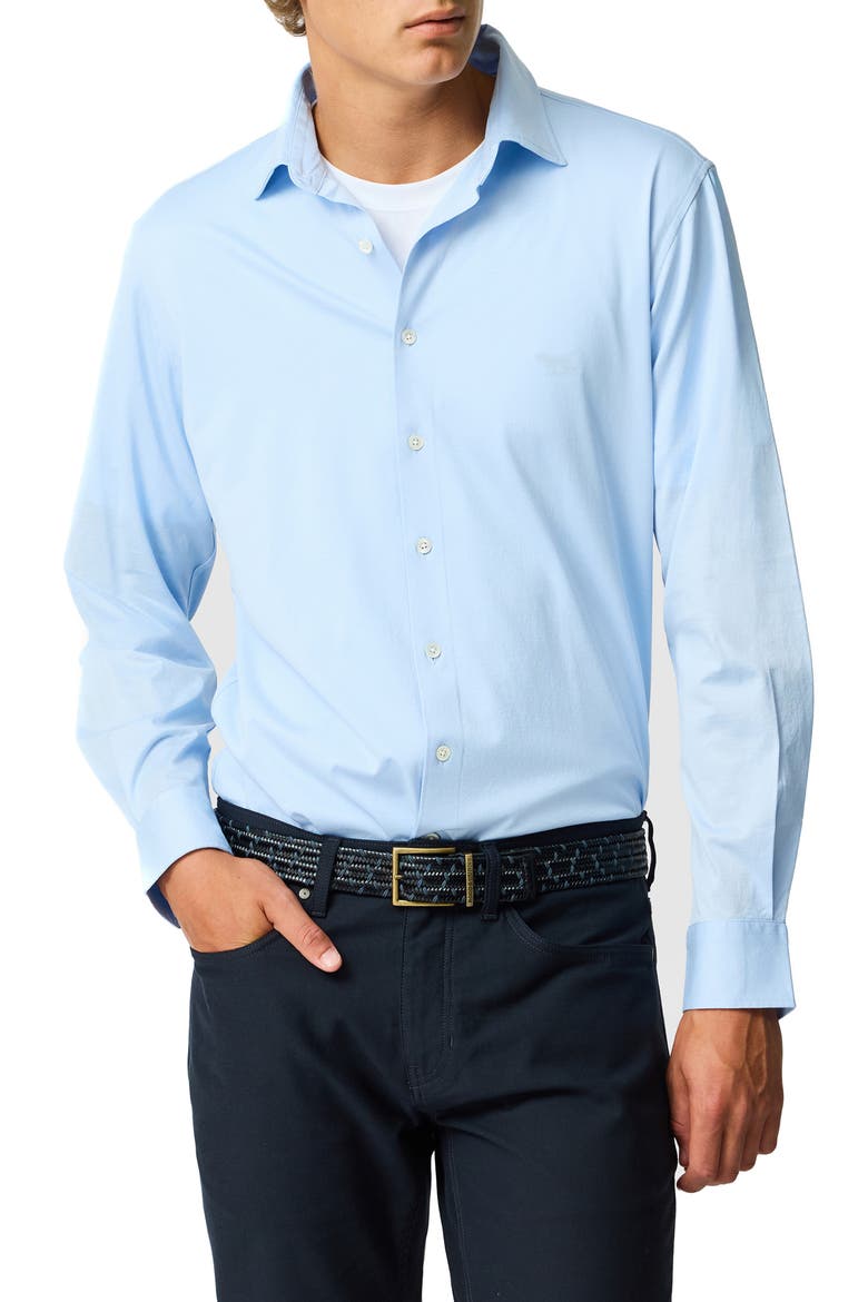 Ascot Park Button-Up Shirt, Main, color, SKY