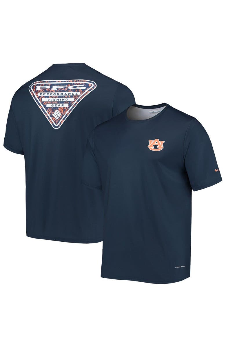 Columbia Men's Columbia Navy Auburn Tigers Terminal Tackle Omni-Shade T-Shirt, Main, color, Navy