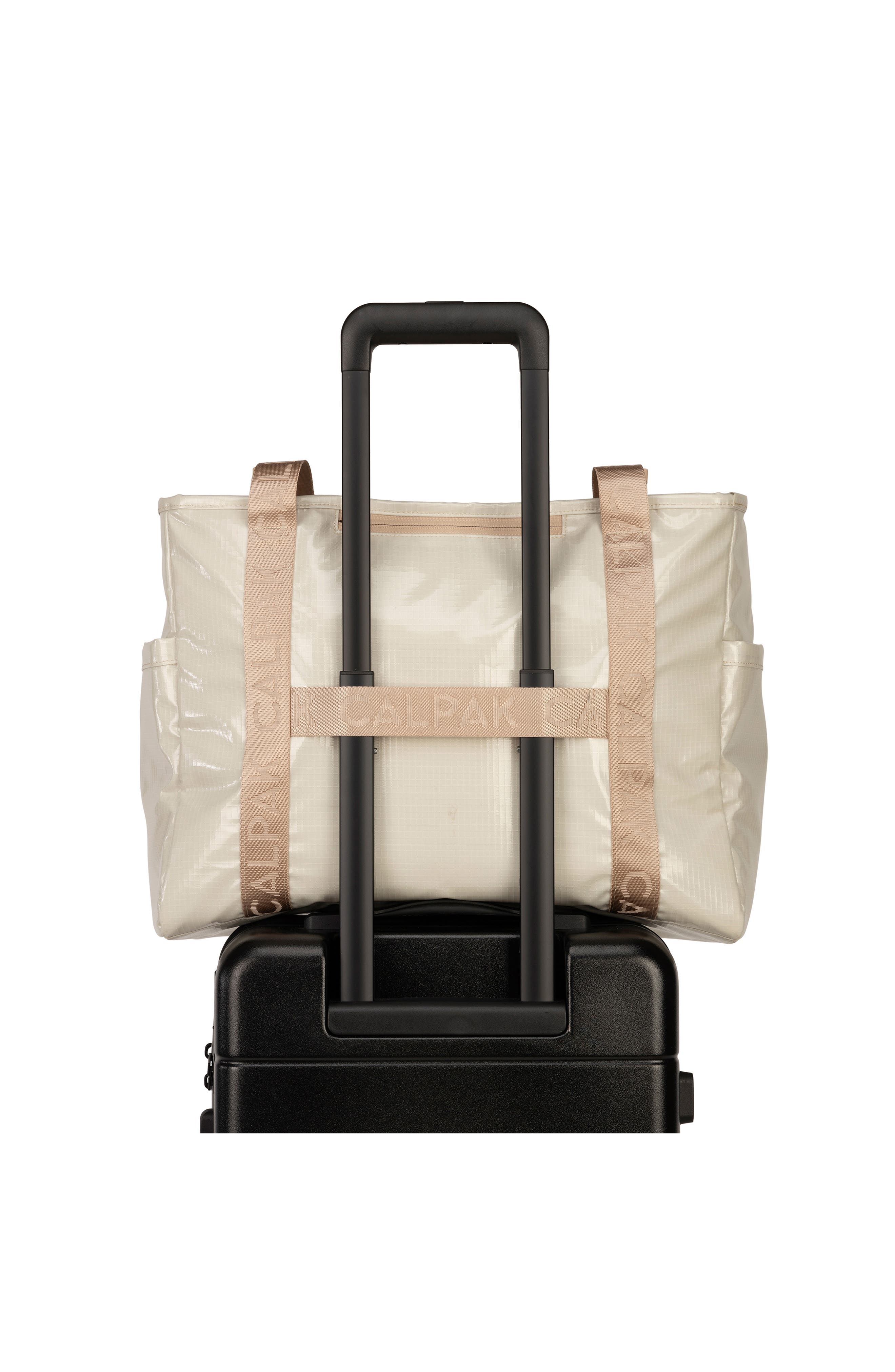 Terra 35L Water Resistant Zip Tote, Alternate, color, WHITE SANDS