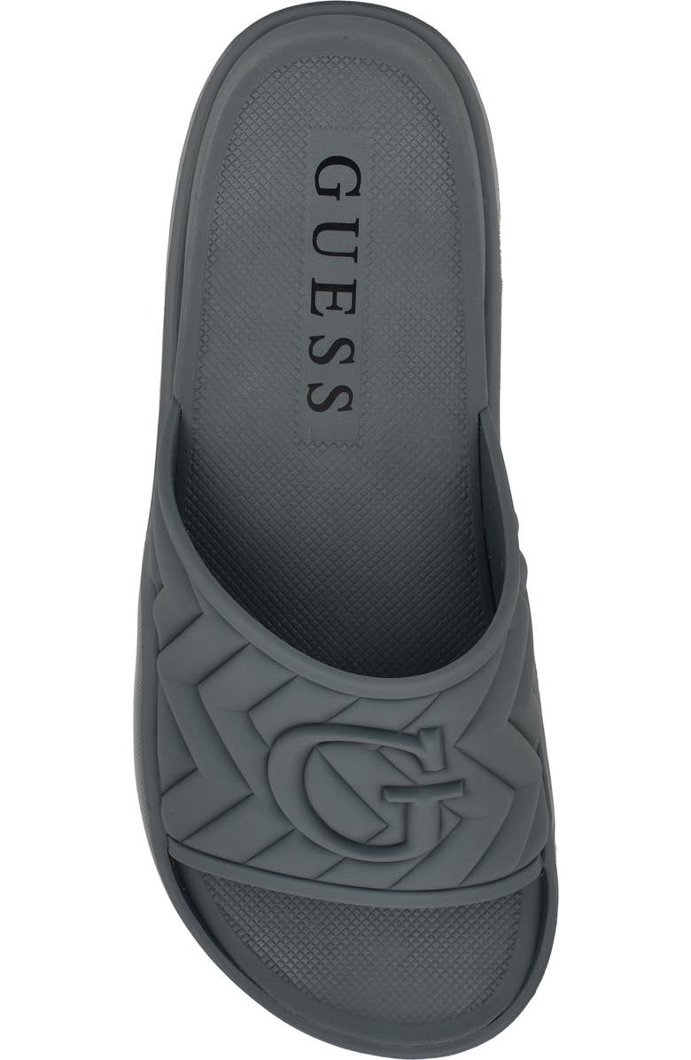 GUESS Moliano Slide Sandal, Alternate, color, Dark Grey Blue