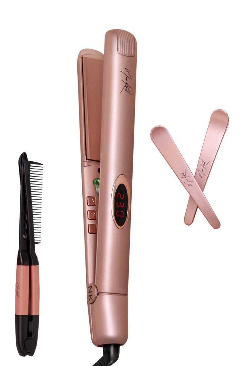 Megastar Flat Iron X NKB Stylista, Main, color, Rose Gold