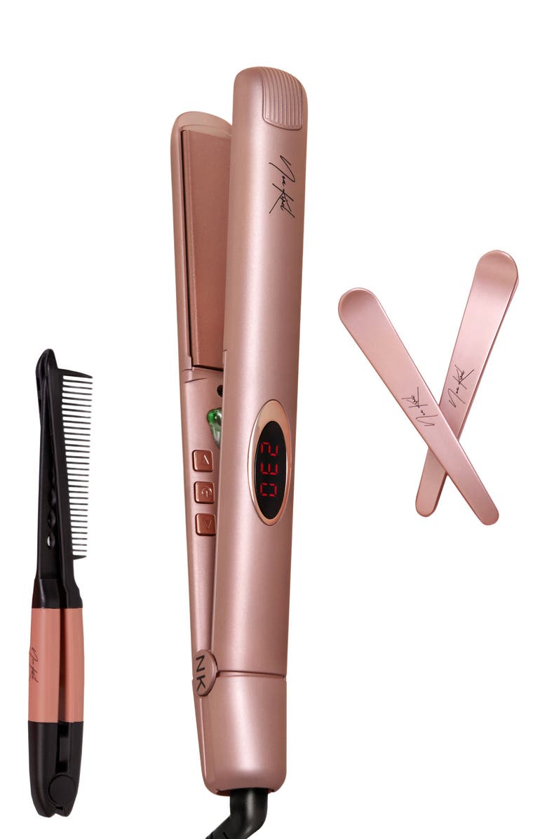 NUME Megastar Flat Iron X NKB Stylista, Main, color, Rose Gold