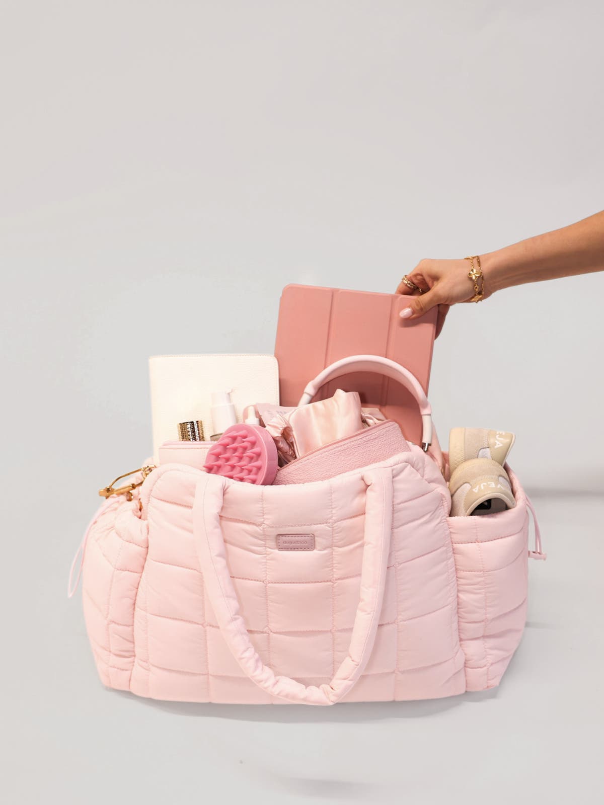 Weekender Duffle, Alternate, color, Light Pink
