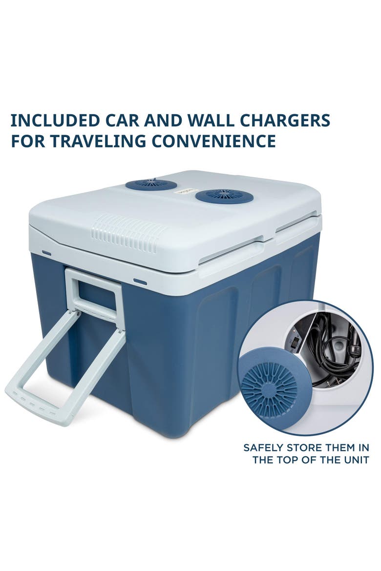 Electric Cooler & Warmer, Alternate, color, Blue