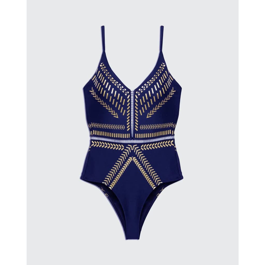 Biliblond Onepiece Kim In Navy Gold