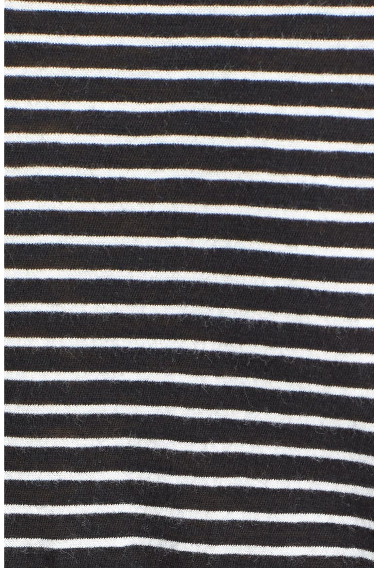Feeder Stripe Long Sleeve Tee, Alternate, color, OFF WHITE/ BLACK