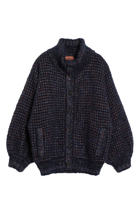 Mohair & Wool Blend Cardigan