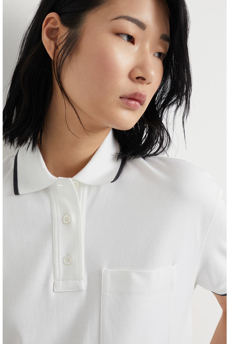 Cotton dress, Alternate, color, White