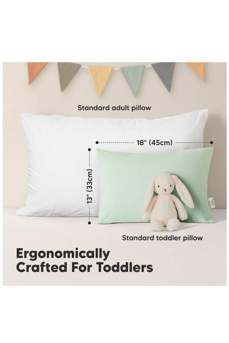 2-Pack Toddler Pillows, Alternate, color, Soft White