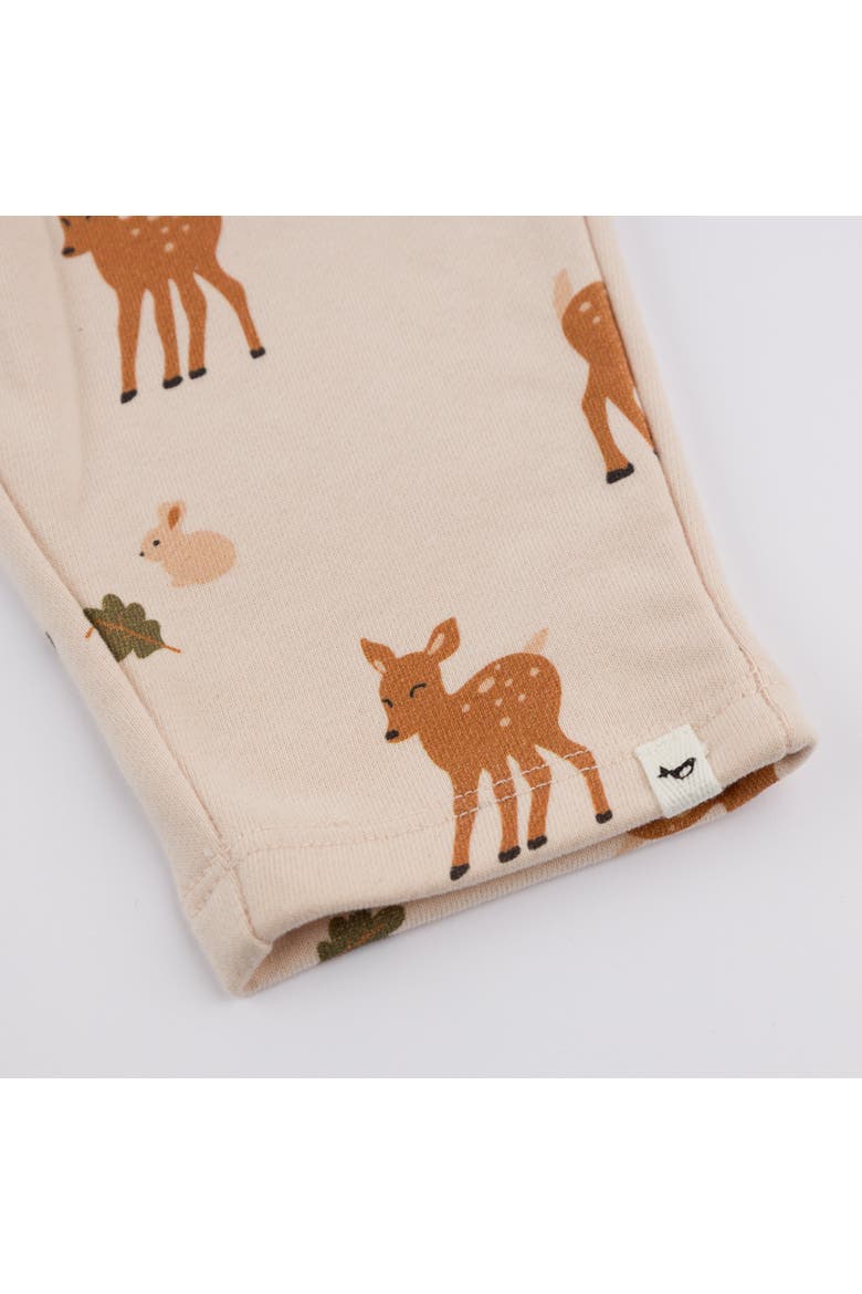 Deer Print Pocket Jogger- Infant, Alternate, color, Pale Pink