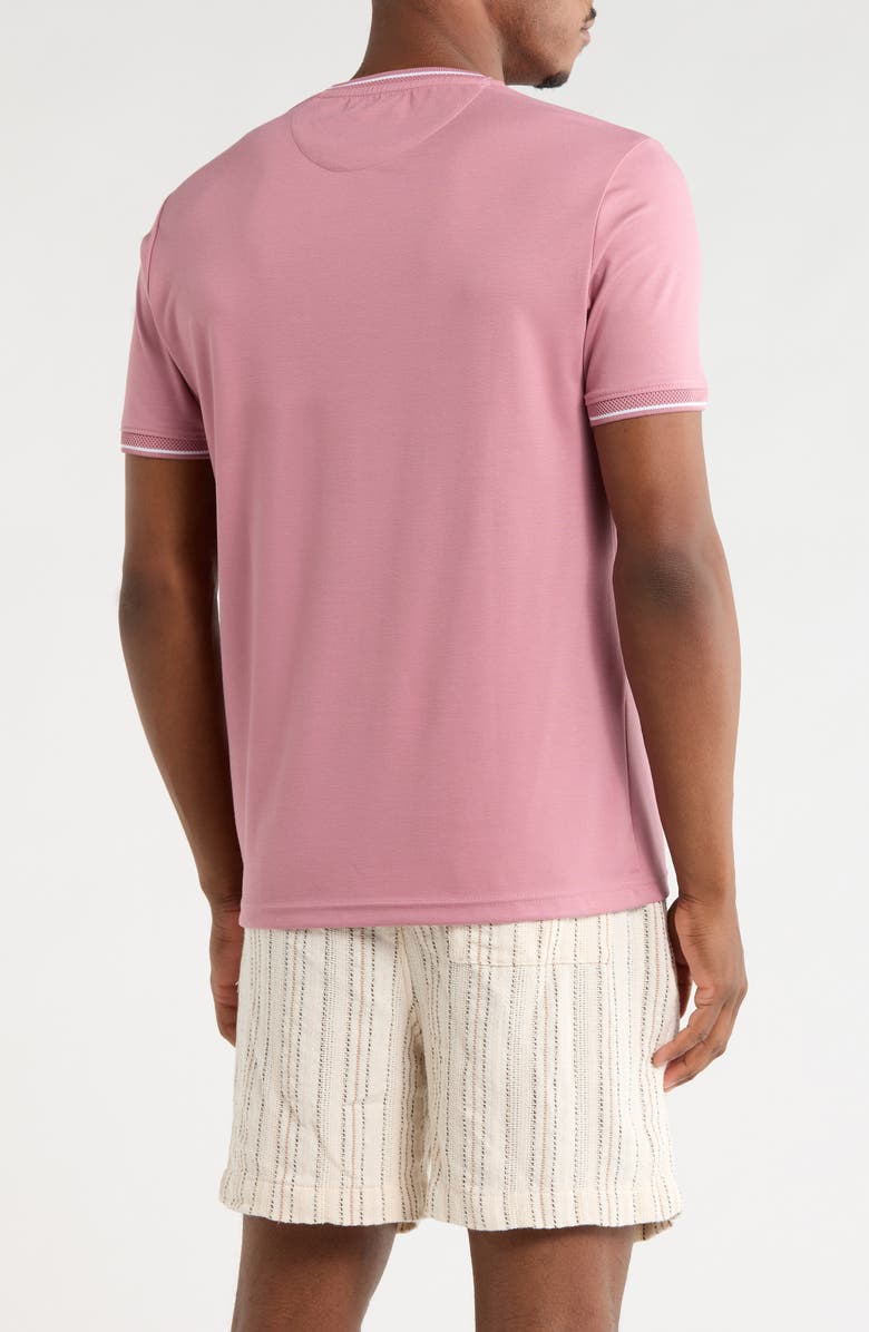 DENIM AND FLOWER Tipped Pocket T-Shirt, Alternate, color, Dusty Pink