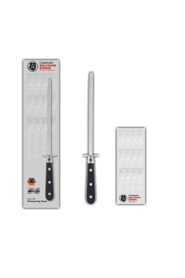 WOLFGANG STARKE 8" Sharpening Steel, Alternate, color, Black