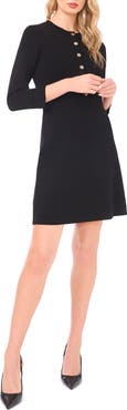 Halogen® Rib Crewneck Dress