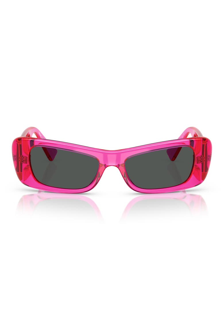 54mm Pillow Sunglasses, Main, color, FUCHIA