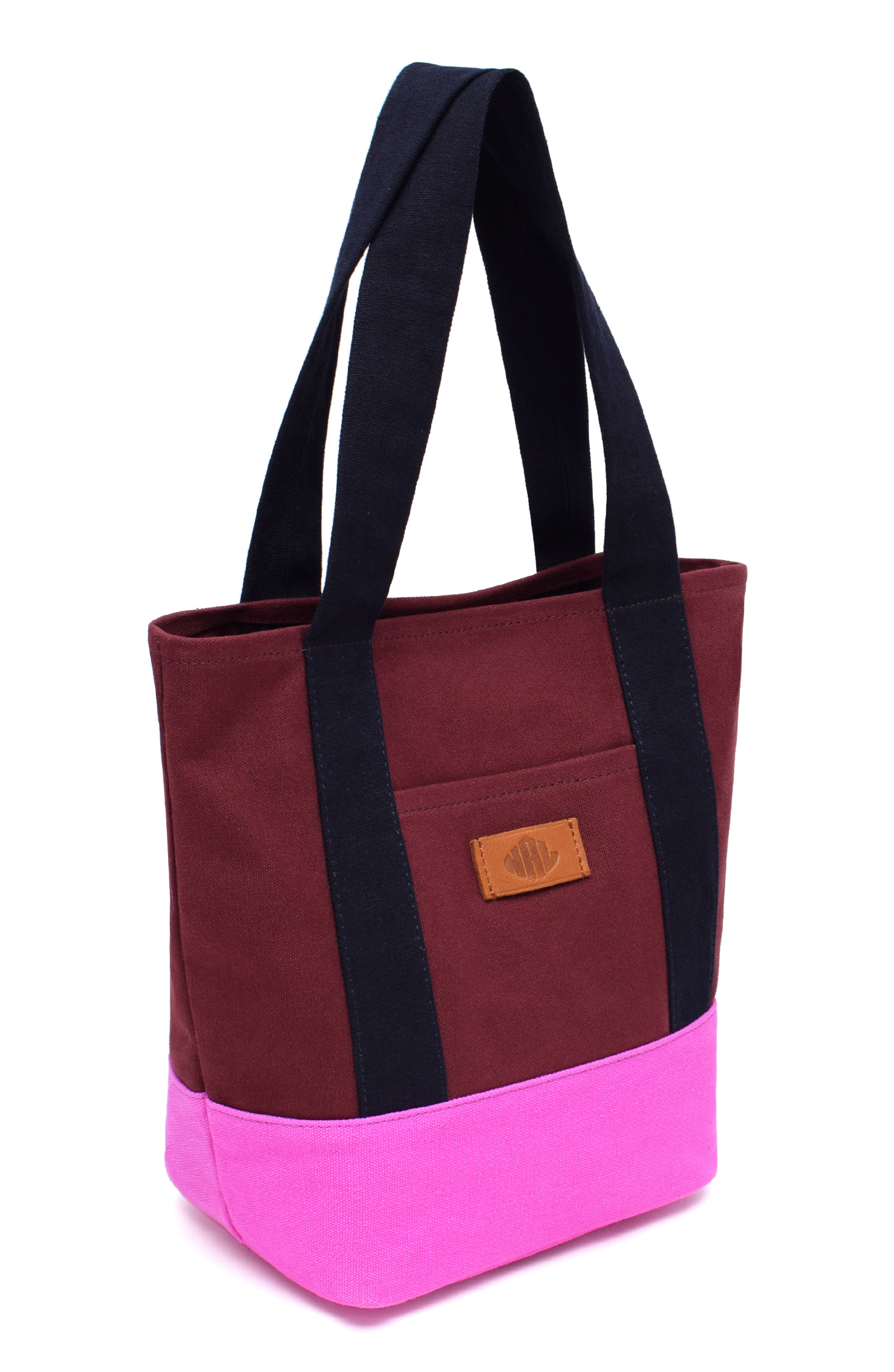 Kylee Medium Colorblocked Tote, Alternate, color, MALBEC/ MIDNIGHT