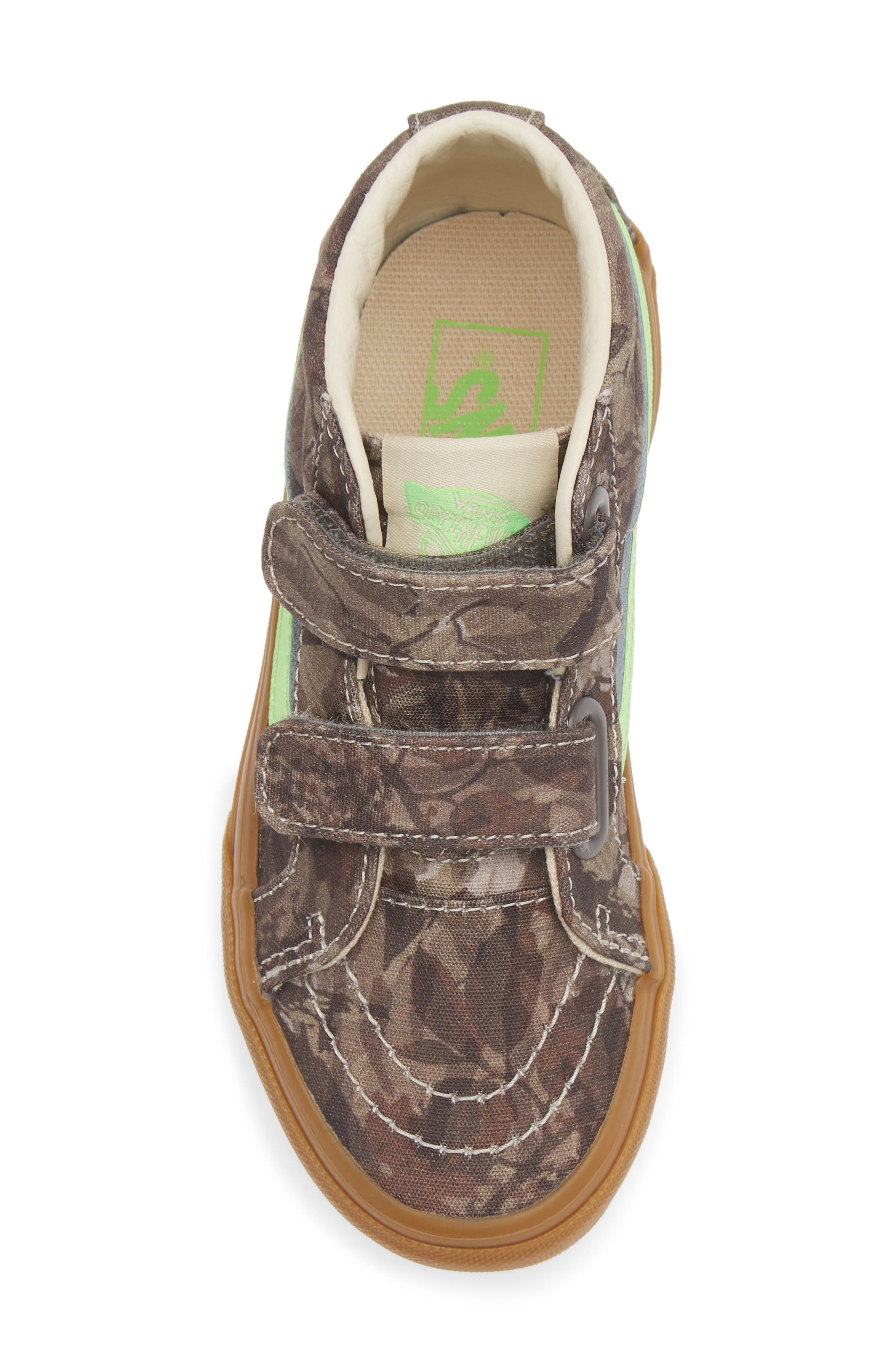 Vans Kids' SK8-Mid Reissue V Sneaker, Alternate, color, Camo Green Gecko