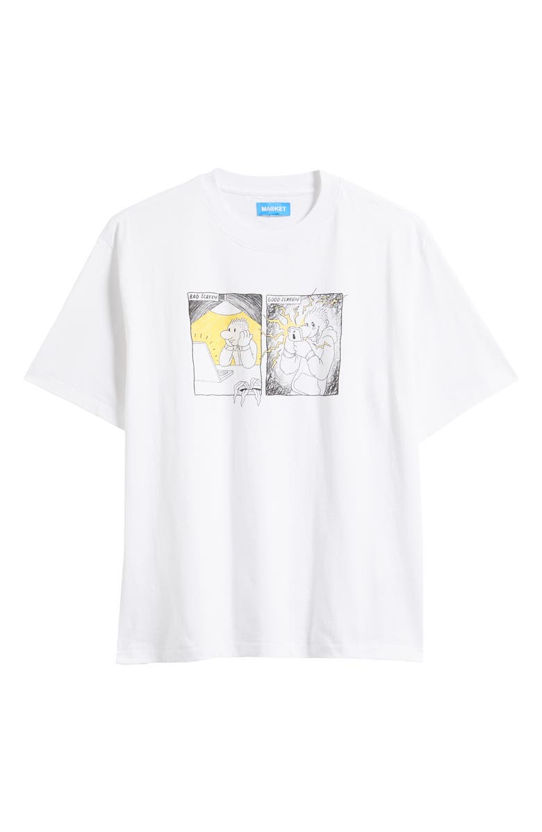 MARKET Good Screen Comic Graphic T-Shirt, Alternate, color, White
