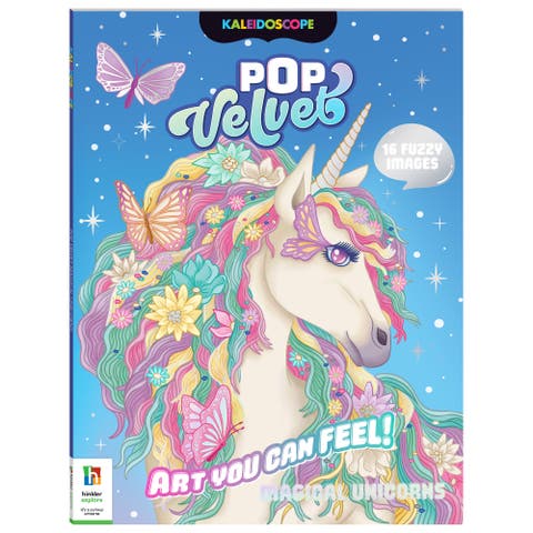 Pop Velvet, Magical Unicorns, Creative Coloring, 32 Pages