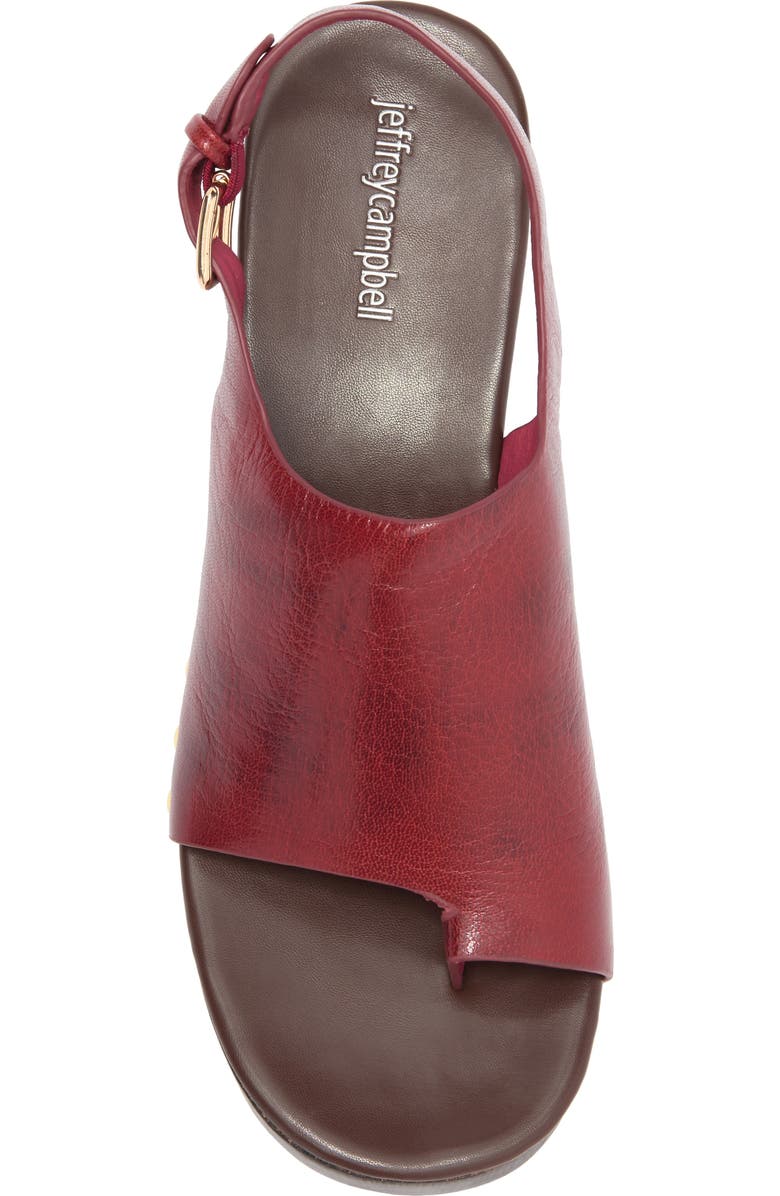 Jeffrey Campbell Pipper Slingback Platform Sandal, Alternate, color, Red