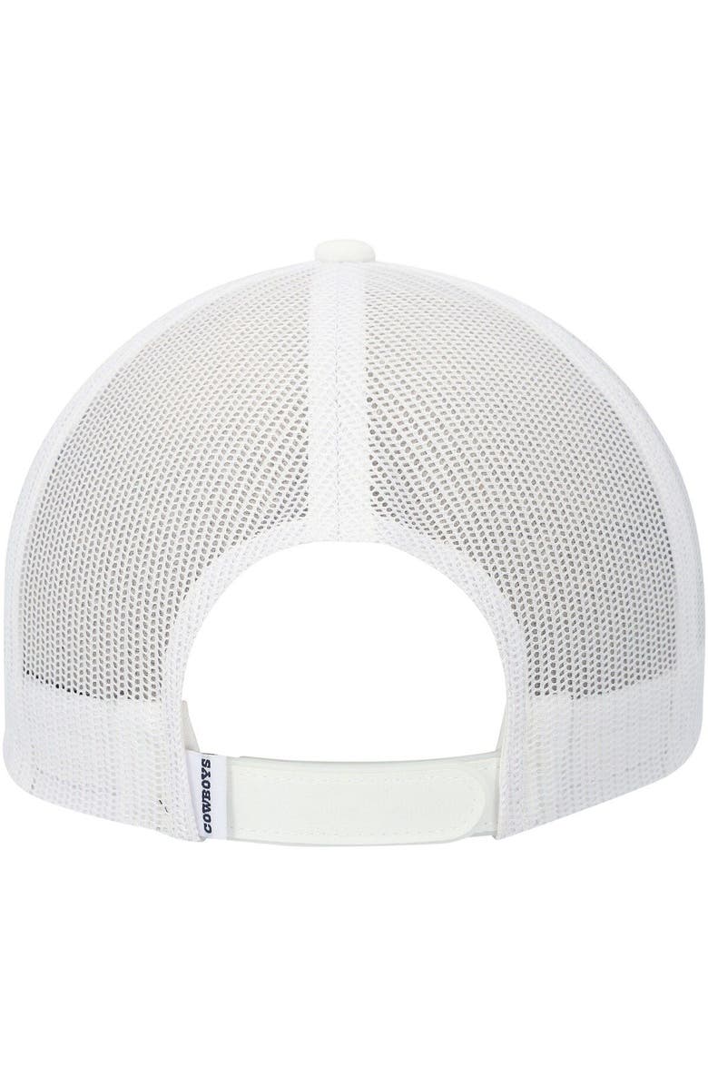 HOOEY Men's HOOey White Dallas Cowboys Wordmark Rope Trucker Snapback Hat, Alternate, color, White