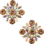 Tasha Crystal Flower Stud Earrings