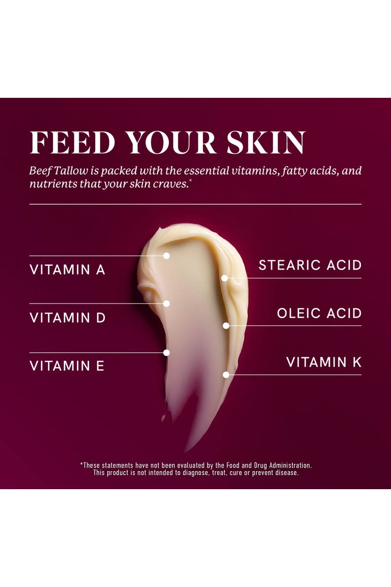 Beef Tallow Face Cream for Women, 4oz, Alternate, color, No Color