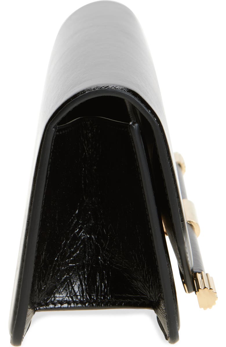 Victoria Beckham 202 Leather Clutch, Alternate, color, Black