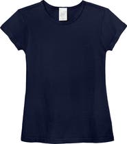 CITY THREADS Baby Girls Organic 100% Cotton Soft Jersey Cap Sleeve Crew Tee