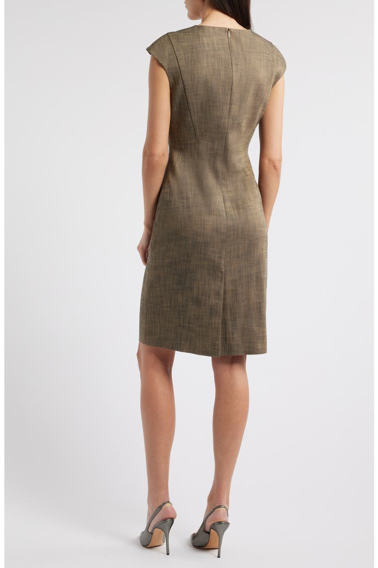 Dironah Sheath Dress, Alternate, color, TEAK SHARKSKIN