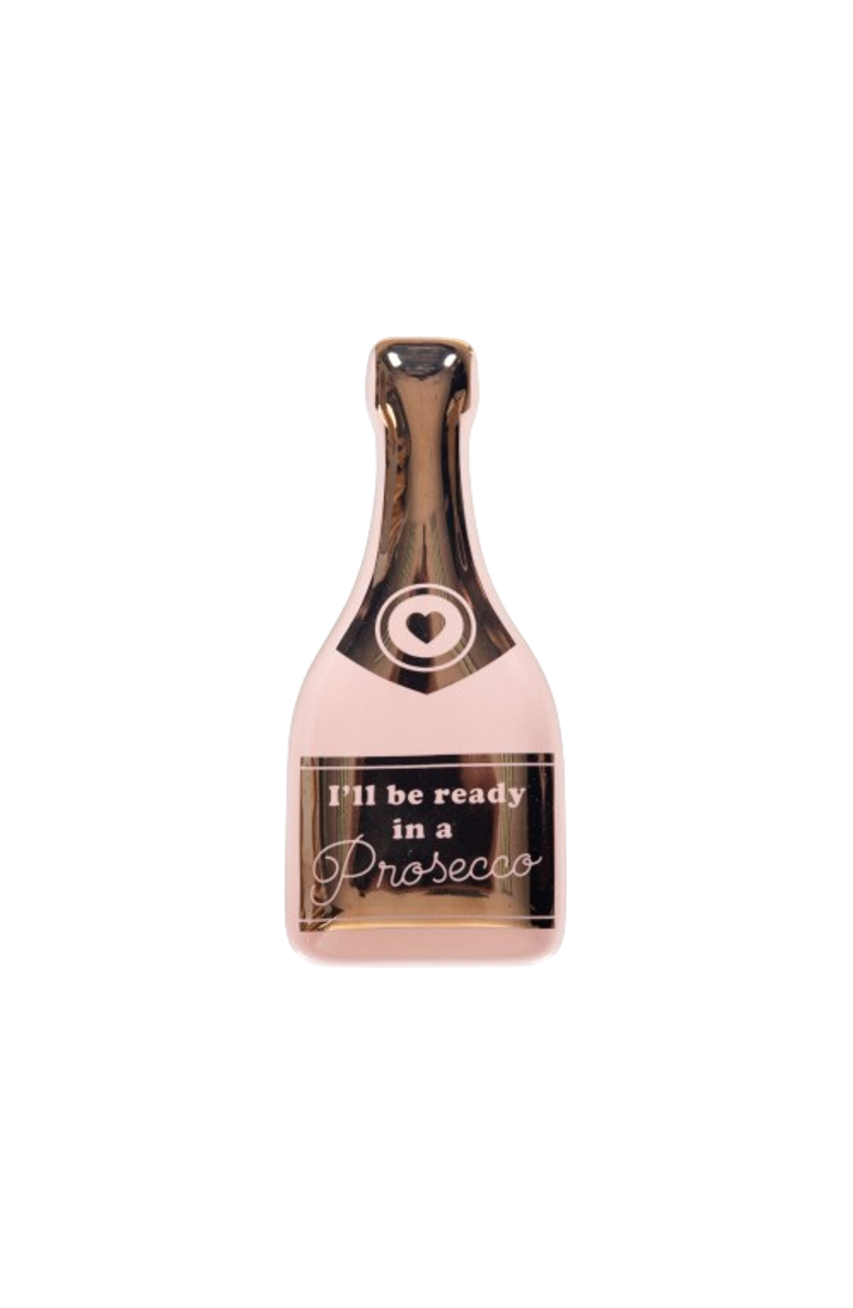 Totalee Gift 6" Multicolor Proscecco Trinket Tray Ceramic Pink, Main, color, Pink