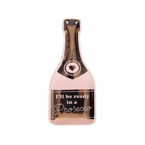 6" Multicolor Proscecco Trinket Tray Ceramic Pink