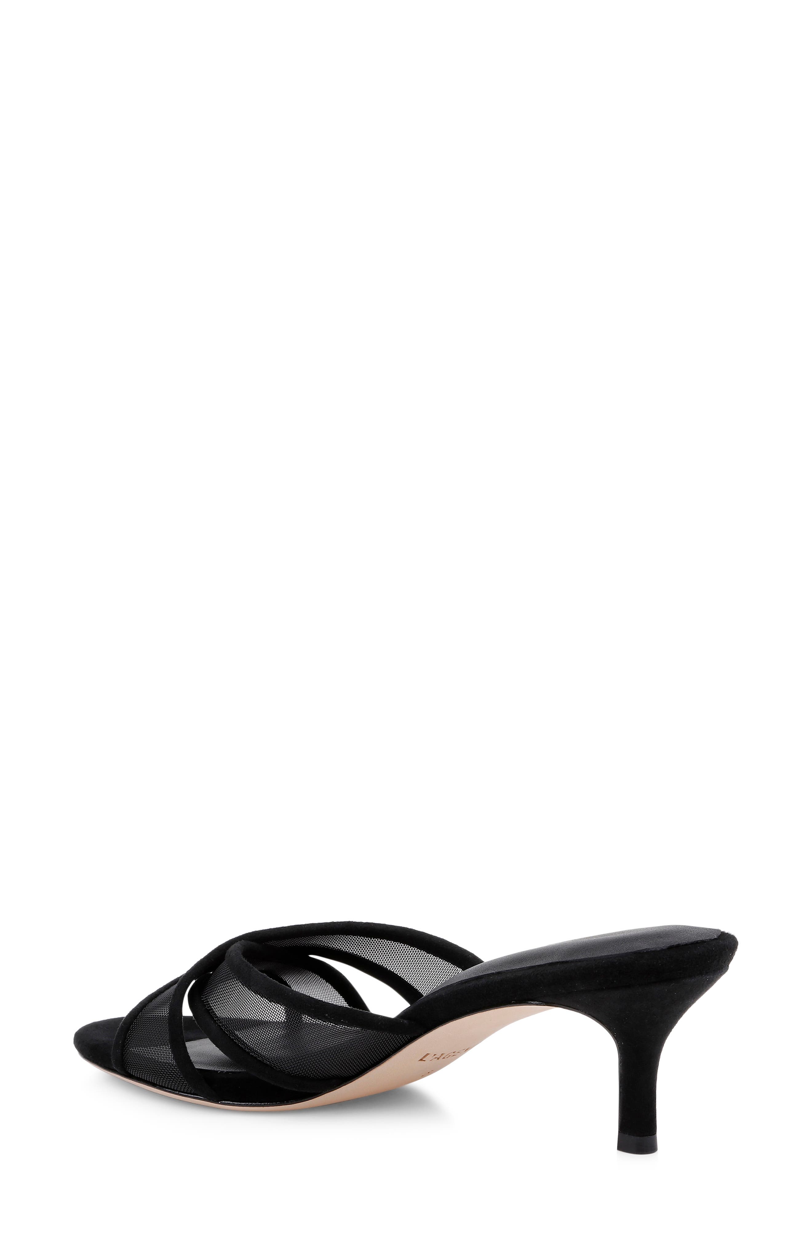 L'AGENCE Padua Slide Sandal, Alternate, color, Black Mesh