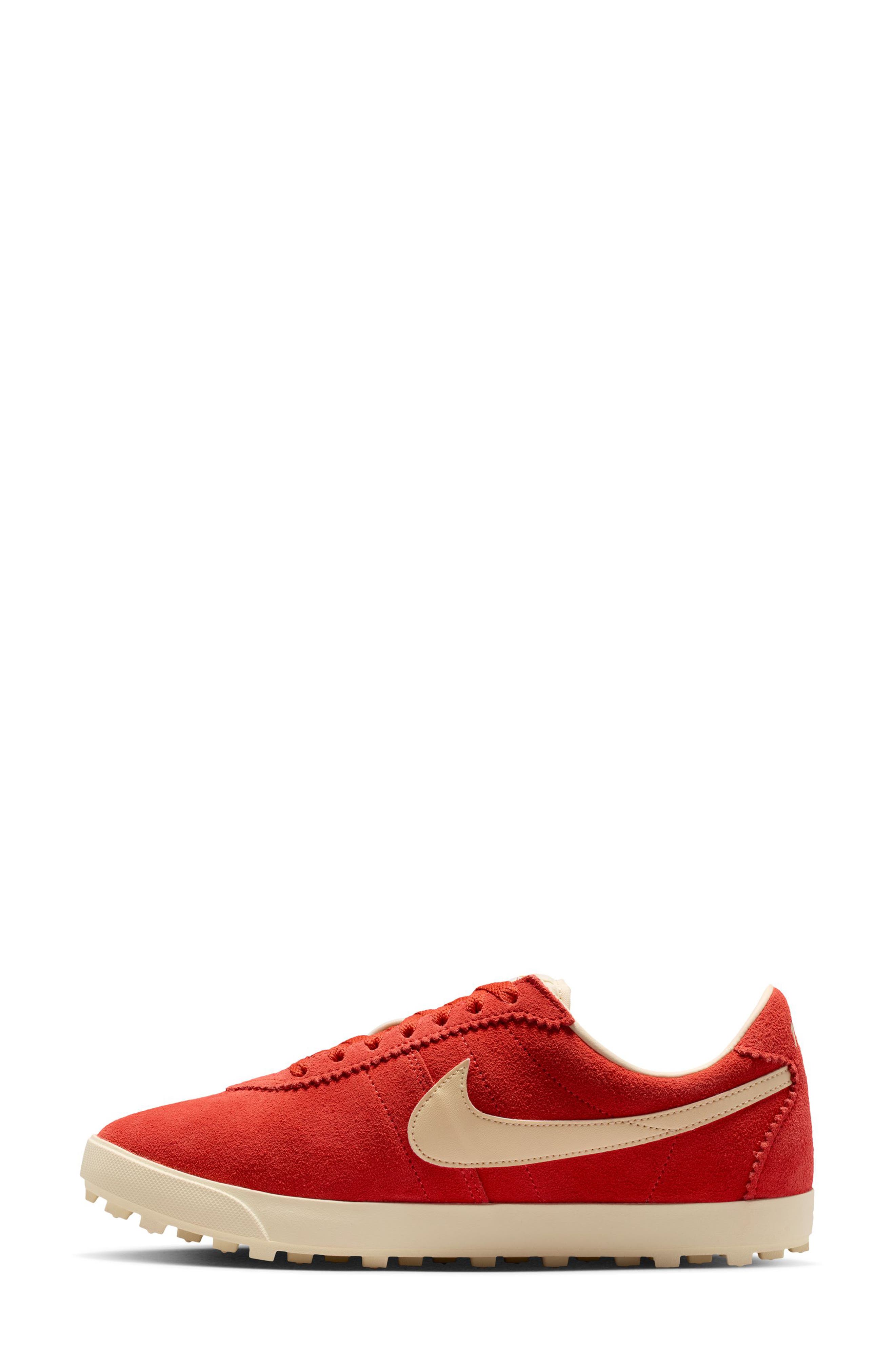 Nike Astrograbber Suede Football Sneaker, Alternate, color, Light Crimson/ Muslin