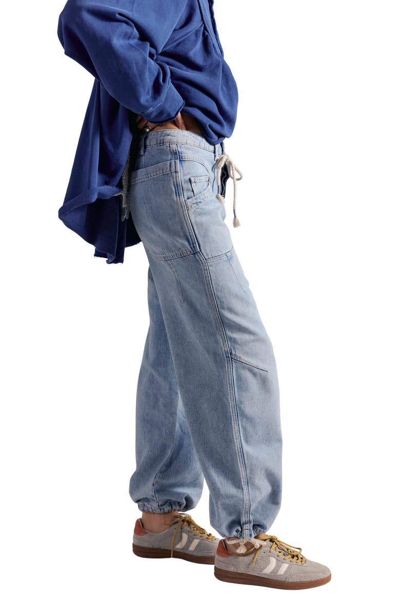 Love Language Mid Rise Drawstring Jogger Jeans, Alternate, color, NO DRAMA
