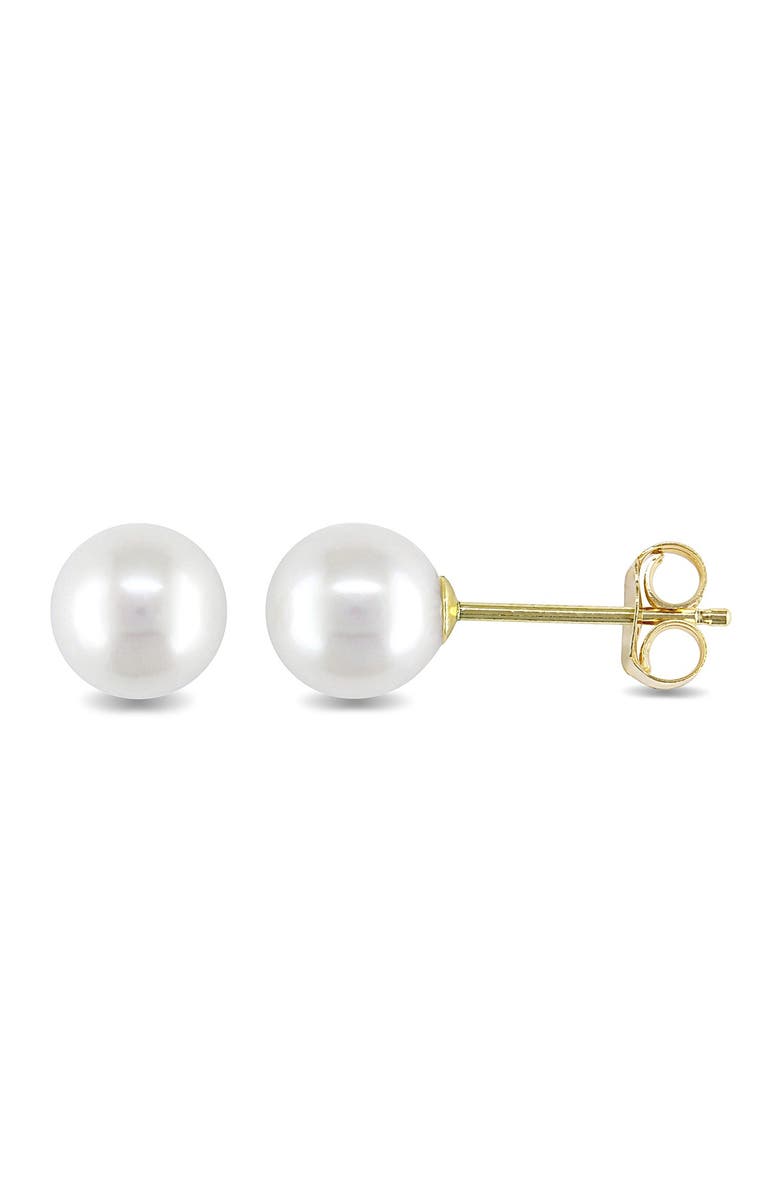 DELMAR Cultured Freshwater Pearl Stud Earrings, Main, color, 