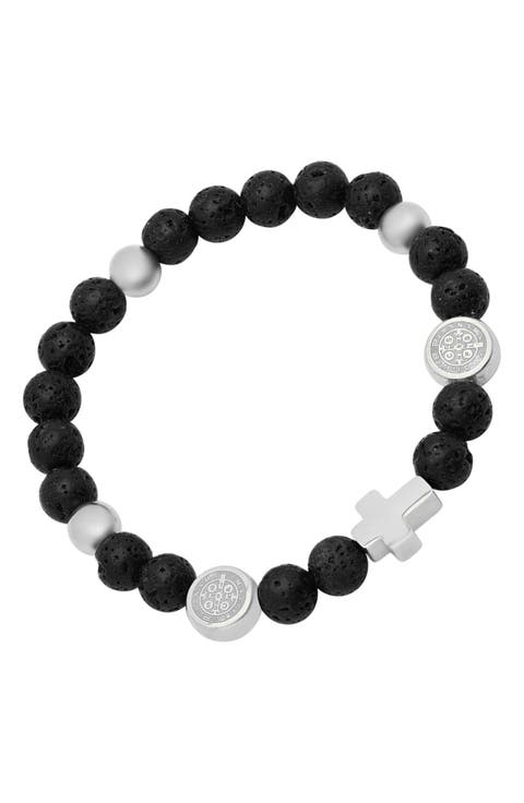 Men's Religious Beaded Bracelet
